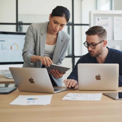 agencia de marketing para pymes| trabajando en la oficina